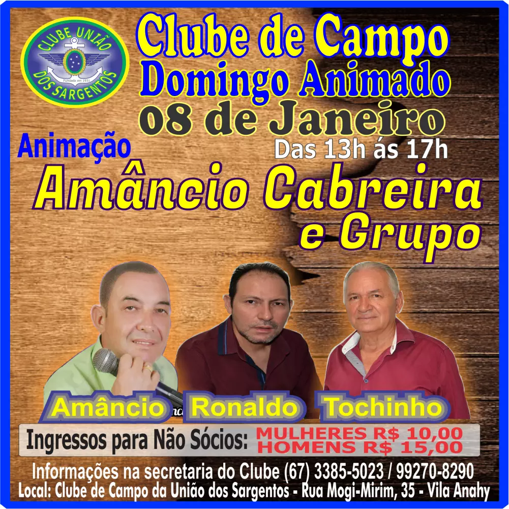 Domingo Animado no Clube de Campo 08/01/23